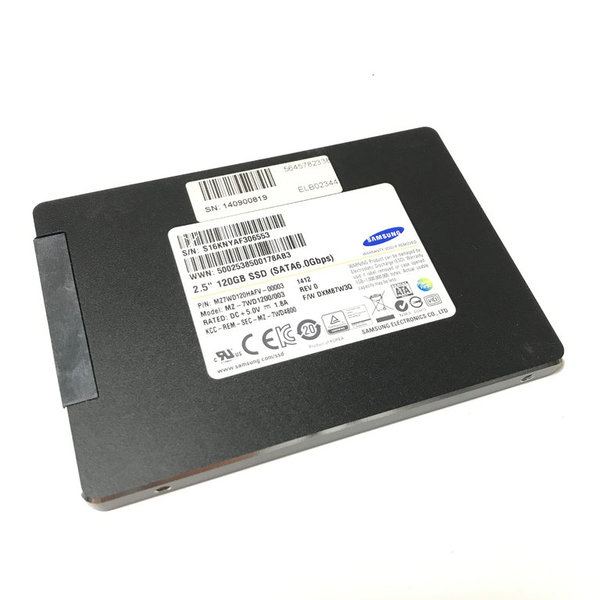 Samsung 2,5” 120GB SSD SATA III 6.0Gbps Model: MZ7WD120HAFV Solid State Drive