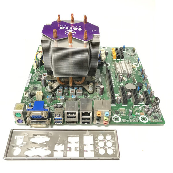 Terra Pegatron IPMS8-GS mATX LGA 1155 CPU Kühlkörper I/O Shield