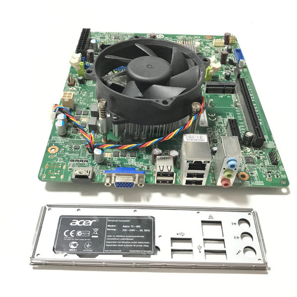 Acer Aspire TC-605 Mainboard MS-7869 Ver. 1.0 I/O Shield Lüfter Kühlkörper
