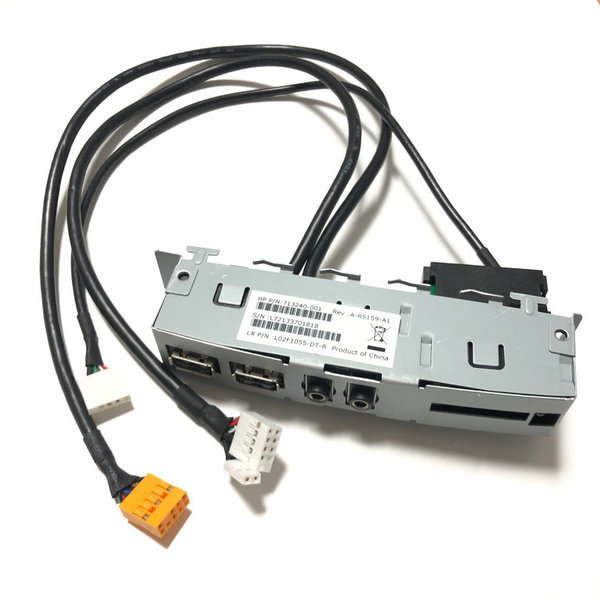 HP Compaq 100 Front Panel Anschluss USB SD Reader Audio 713240-001