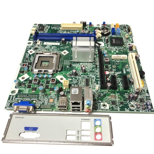 HP 500B MT Mainboard LGA 775 I/O Shield 608883-002 uATX