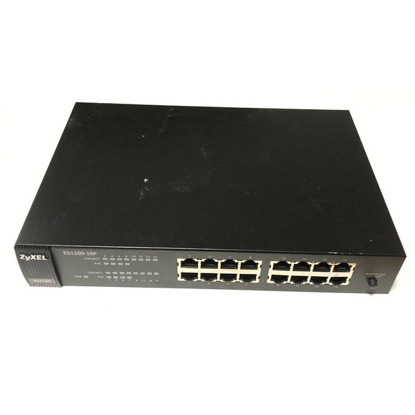 ZYXEL Model ES1100-16P 16 Port POE Switch 10/100
