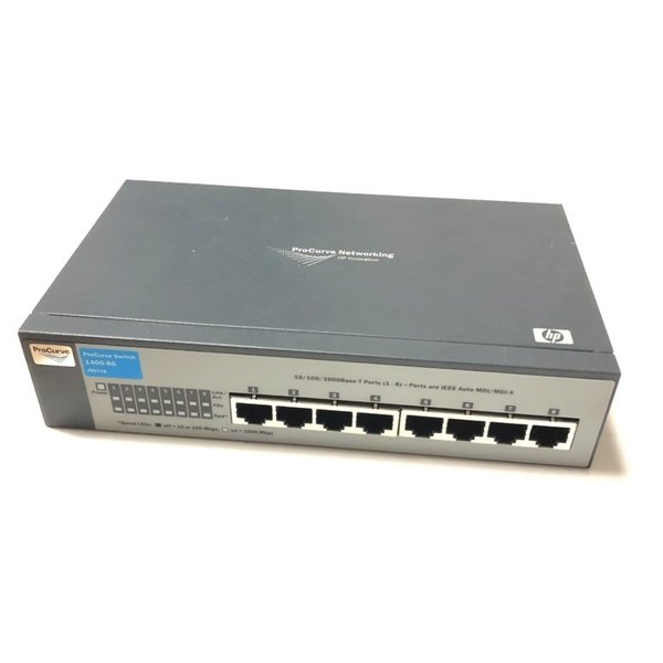 HP ProCurve Switch 1400-8G J9077A 10/100/1000Base-T Ports (ohne Netzteil)
