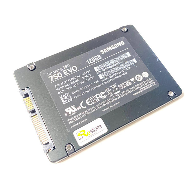 Samsung SSD 750 EVO 2,5” 120GB  SATA III 6.0 Gb/s Model MZ-750120 Laptop